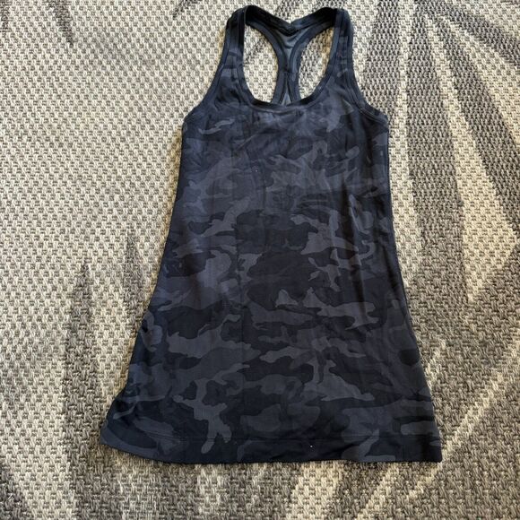 Lululemon Womens Multicolor Camouflage Tank‎ Top Size  4 - Picture 2 of 6